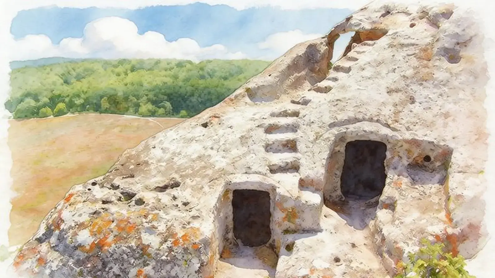 Эски-Кермен — пеший маршрут через скальный монастырь, можжевельник и пещерный город