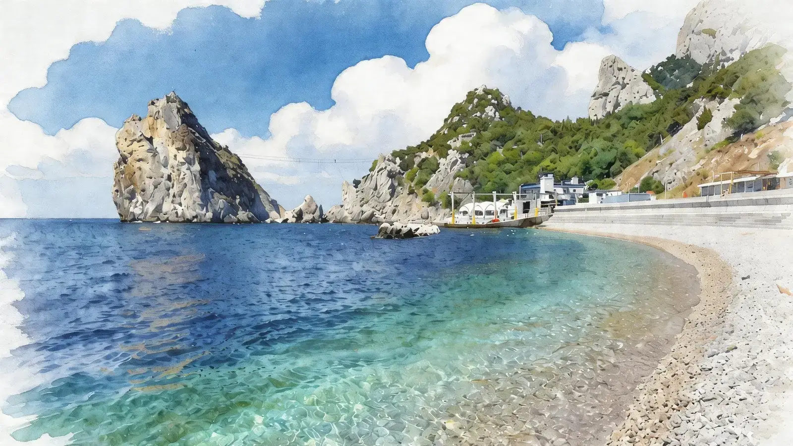 Тропа Иссары — Алупка — Симеиз: горная тропа, скалы и закат у Кошки